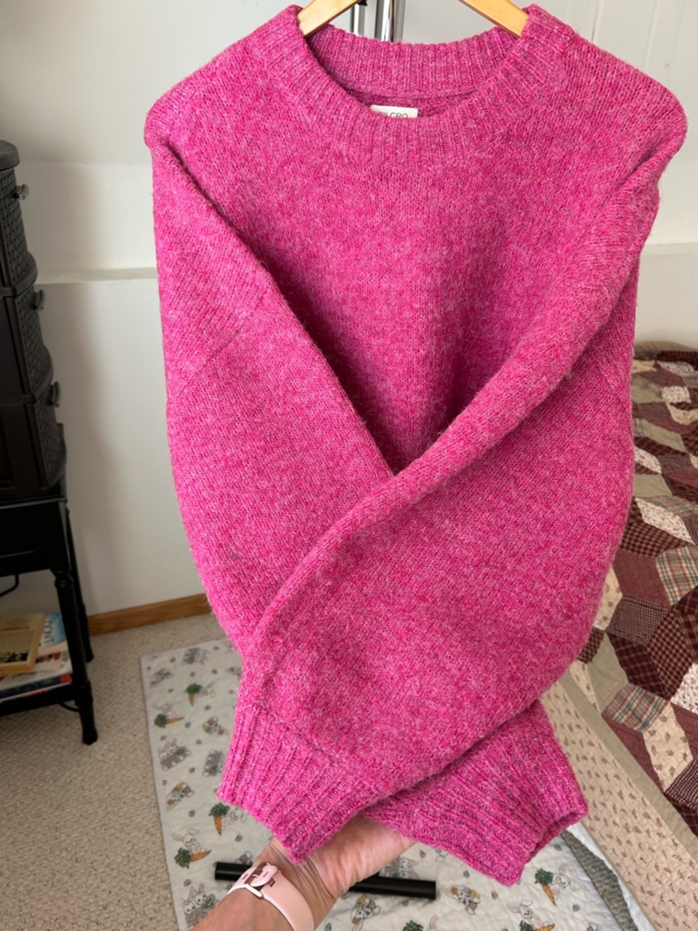 Pilcro Anthropologie Knit Pullover Sweater Pink - Picture 3 of 9
